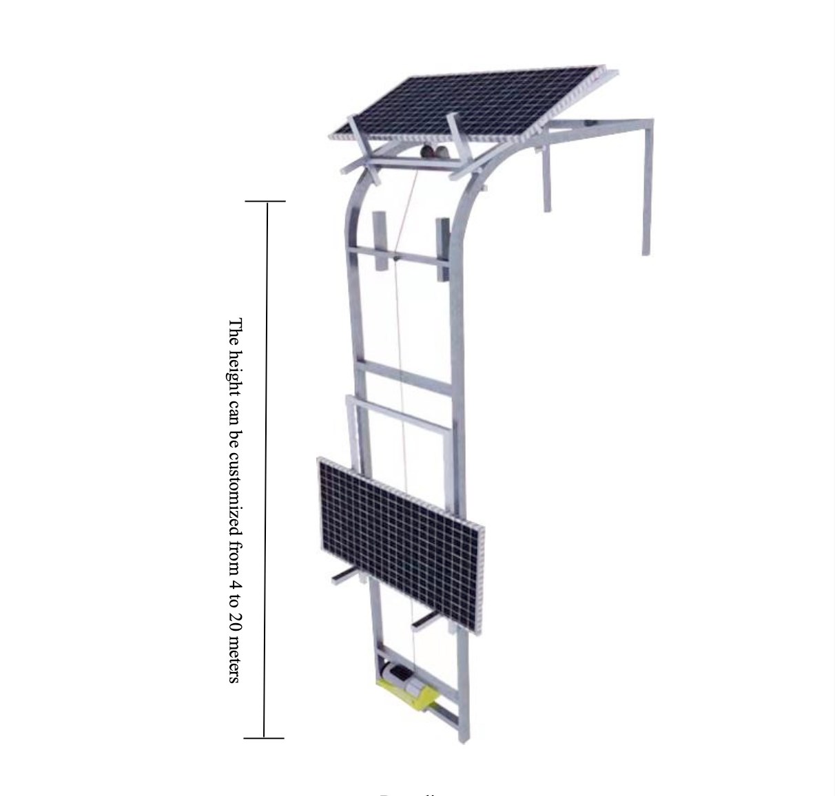 Solar Panel Electric Lifter 4 à 20 m