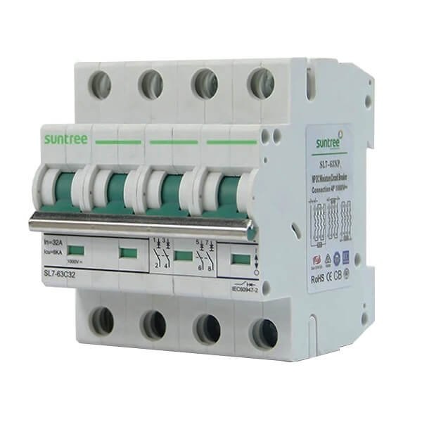 Disjoncteur DC SL7-63 4P 1000Vdc 50A